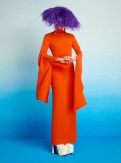 The Layla Maxi Dress In Orange