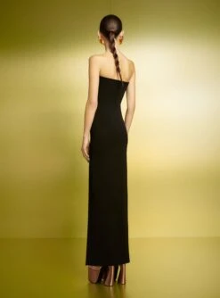 The Zora Maxi Dress In Black -Solace Dress Shop 221020 SolaceLondon PF23 03 126 R1