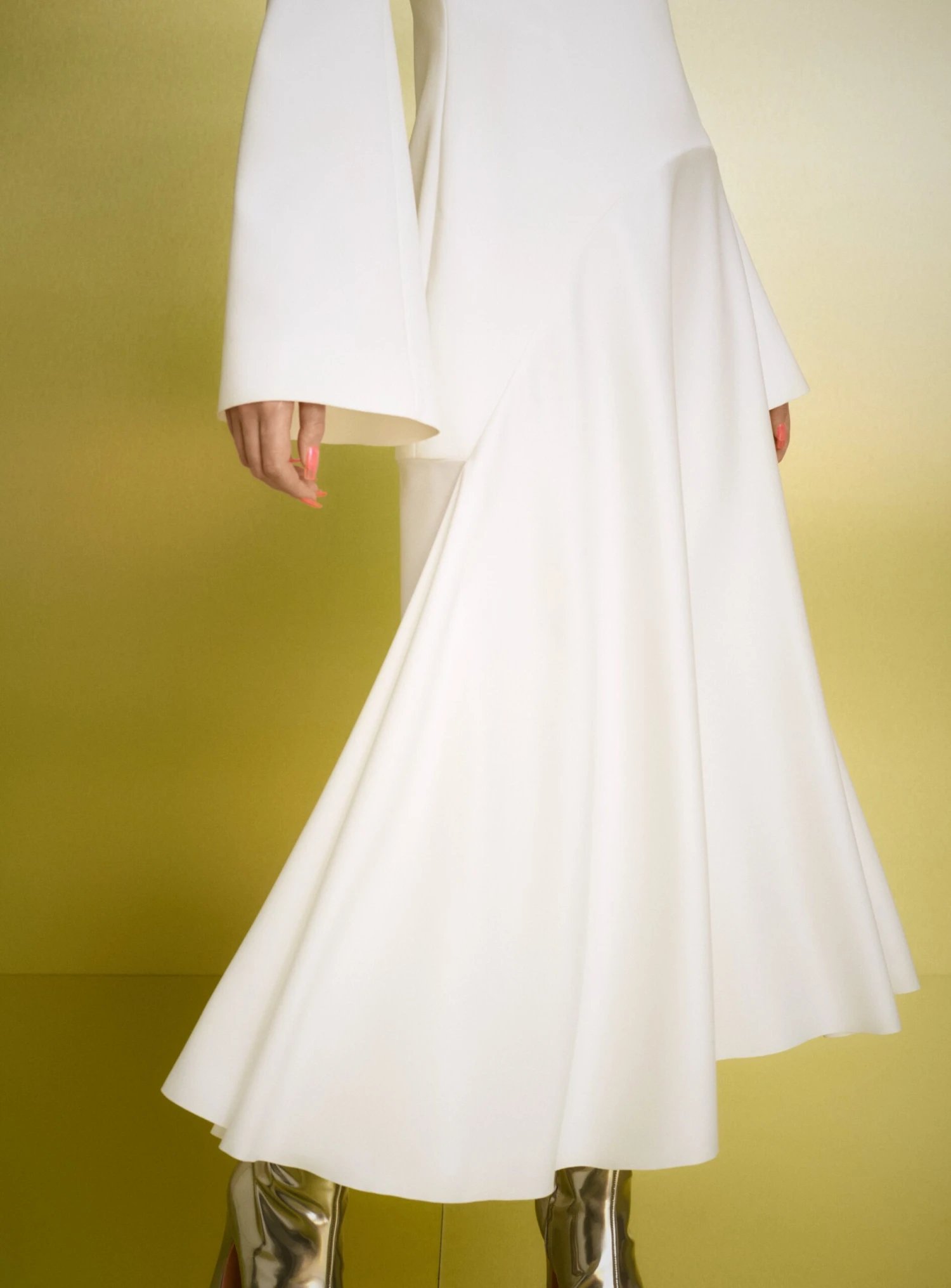 The Gaia Midi Dress In Cream 4 The Gaia Midi Dress In Cream - Image 2