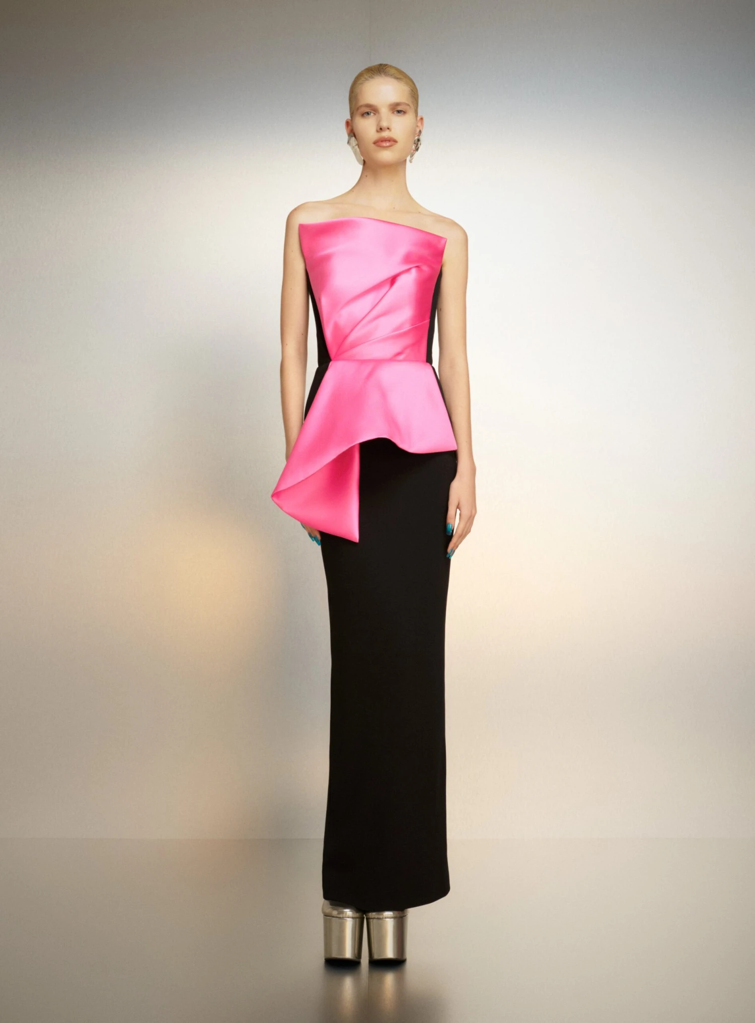 The Zuri Maxi Dress In Pink And Black 3 The Zuri Maxi Dress In Pink And Black
