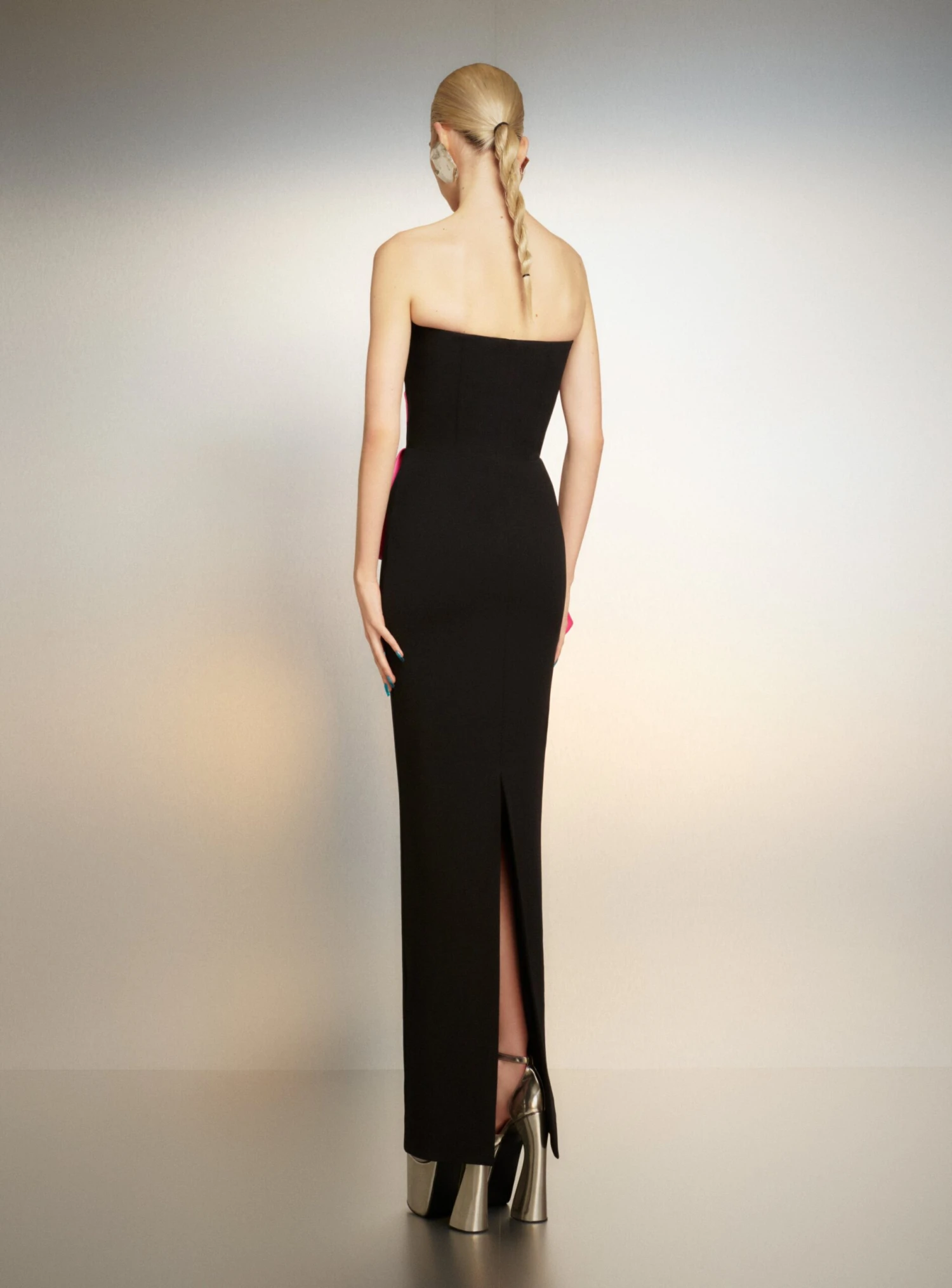 The Zuri Maxi Dress In Pink And Black 5 The Zuri Maxi Dress In Pink And Black - Image 3