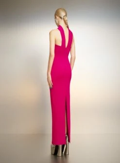 The Amari Maxi Dress In Fuchsia -Solace Dress Shop 221021 SolaceLondon PF23 37 016 R1