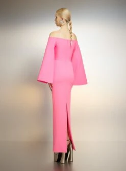 The Eliana Maxi Dress In Pink -Solace Dress Shop 221021 SolaceLondon PF23 40 089 R1