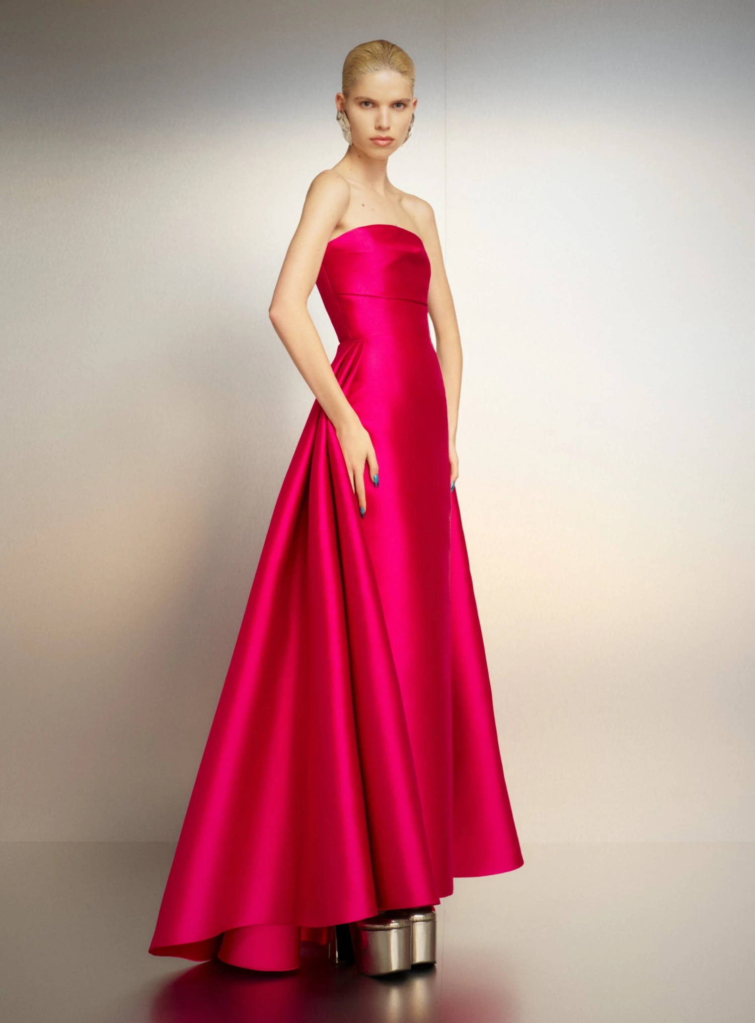 The Tiffany Maxi Dress In Cerise 4 The Tiffany Maxi Dress In Cerise - Image 2