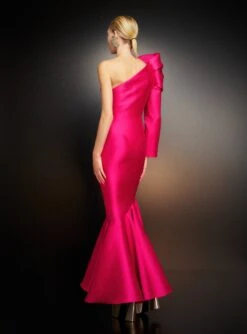 The Heyam Maxi Dress In Cerise -Solace Dress Shop 221024 SolaceLondon PF23 43 149 R1