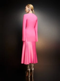 The Gaia Midi Dress In Pink 8 The Gaia Midi Dress In Pink -Solace Dress Shop 221024 SolaceLondon PF23 45 161 R1