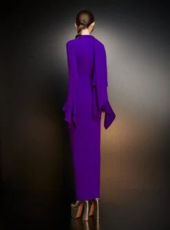 The Nella Maxi Dress In Amethyst -Solace Dress Shop 221024 SolaceLondon PF23 52 126 R1