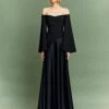 The Rina Maxi Dress In Black -Solace Dress Shop 22 OS39001 RINA MAXI DRESS BLACK 017 R1