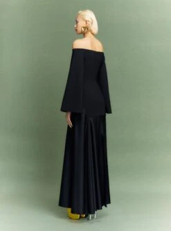 The Rina Maxi Dress In Black -Solace Dress Shop 22 OS39001 RINA MAXI DRESS BLACK 067 R1
