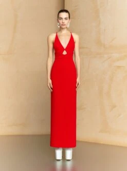The Milly Maxi Dress In Red