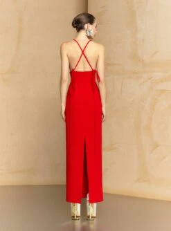 The Milly Maxi Dress In Red -Solace Dress Shop 22 OS45030 MILLY MAXI DRESS RED 021 R1