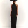 The Dahlia Maxi Dress In Black -Solace Dress Shop 230309 SolaceLondon RS23 02 005 R1