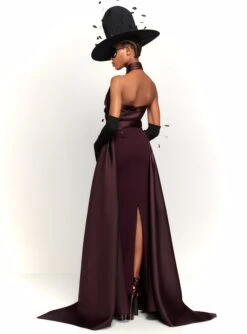 The Rumi Maxi Dress In Plum 10 The Rumi Maxi Dress In Plum -Solace Dress Shop 230309 SolaceLondon RS23 04 141 R1
