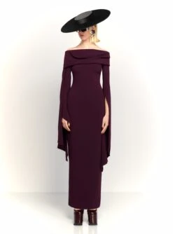 The Arden Maxi Dress In Plum