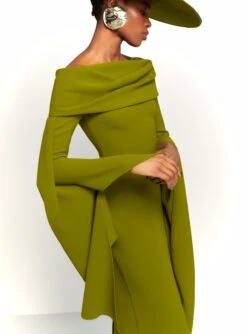 The Arden Maxi Dress In Sweet Pea Green -Solace Dress Shop 230309 SolaceLondon RS23 06 043 R1