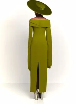 The Arden Maxi Dress In Sweet Pea Green -Solace Dress Shop 230309 SolaceLondon RS23 06 054 R1