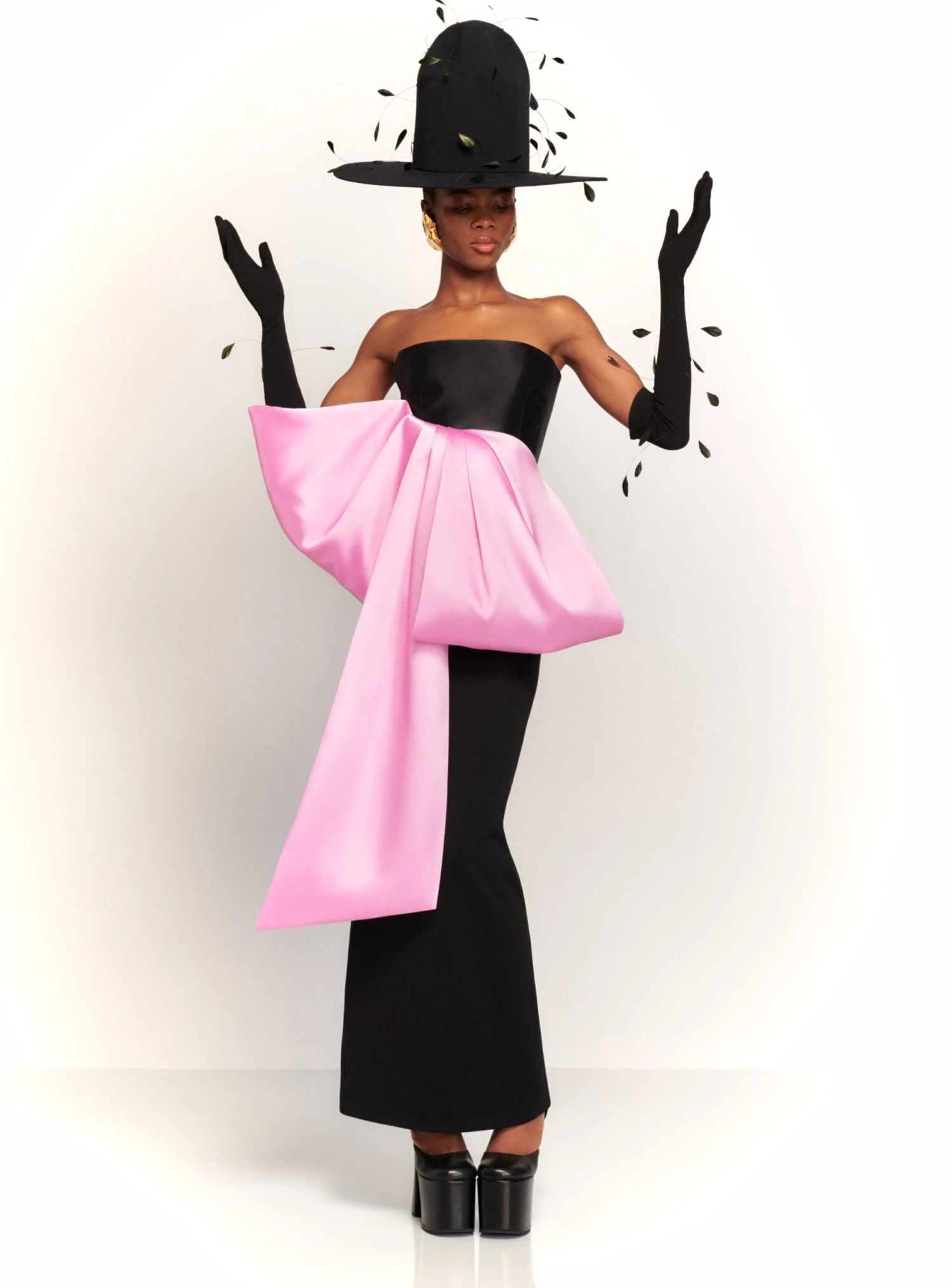 The Maeve Maxi Dress In Black And Blush 4 The Maeve Maxi Dress In Black And Blush - Image 2