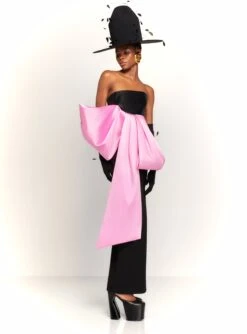 The Maeve Maxi Dress In Black And Blush 10 The Maeve Maxi Dress In Black And Blush -Solace Dress Shop 230309 SolaceLondon RS23 24 053 R1