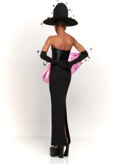 The Maeve Maxi Dress In Black And Blush 11 The Maeve Maxi Dress In Black And Blush -Solace Dress Shop 230309 SolaceLondon RS23 24 151 R1