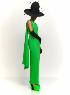 The Demi Maxi Dress In Bright Green -Solace Dress Shop 230309 SolaceLondon RS23 28 087 R1