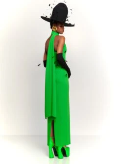 The Demi Maxi Dress In Bright Green -Solace Dress Shop 230309 SolaceLondon RS23 28 175 R1