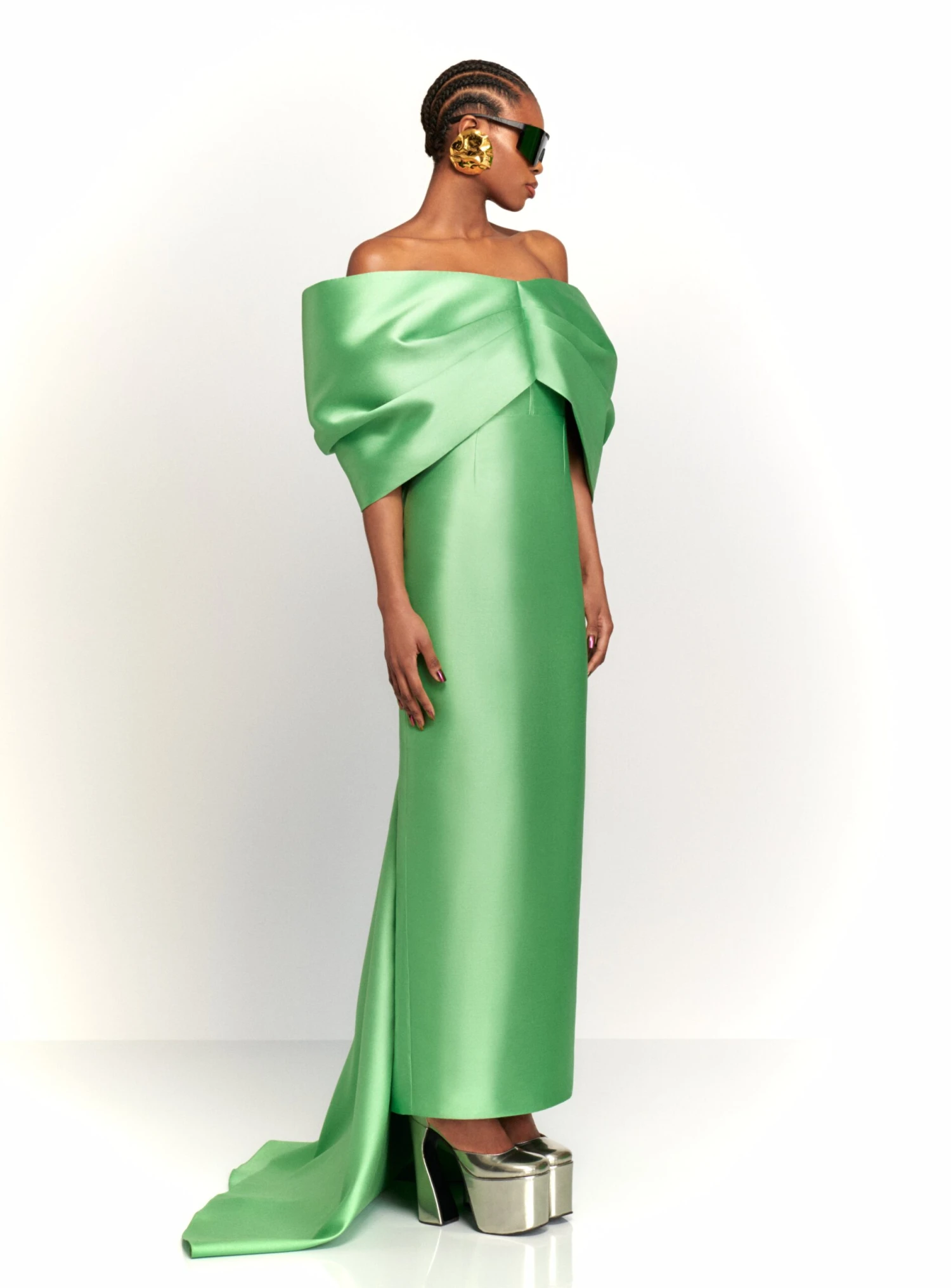 The Delphina Maxi Dress In Pistachio 4 The Delphina Maxi Dress In Pistachio - Image 2