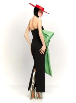 The Maeve Maxi Dress In Black And Pistachio 8 The Maeve Maxi Dress In Black And Pistachio -Solace Dress Shop 230309 SolaceLondon RS23 35 114 R1