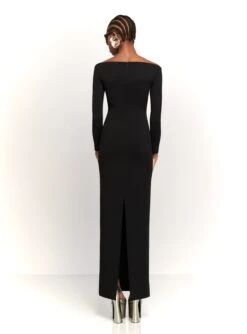 The Tara Maxi Dress In Black -Solace Dress Shop 230309 SolaceLondon RS23 37 108 R1