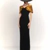 The Dakota Maxi Dress In Gold And Black 2 The Dakota Maxi Dress In Gold And Black -Solace Dress Shop 230309 SolaceLondon RS23 38 010 R1