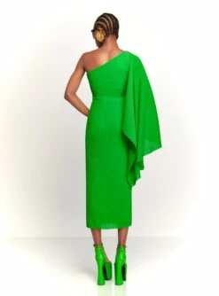 The Lenna Midi Dress In Bright Green 7 The Lenna Midi Dress In Bright Green -Solace Dress Shop 230309 SolaceLondon RS23 40 138 R1