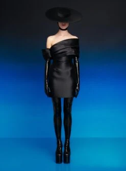 The Edda Mini Dress In Black