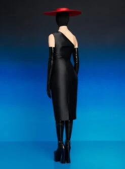 The Orla Midi Dress In Black -Solace Dress Shop 230309 SolaceLondon RS23 47 126 R1