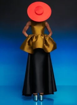 The Simona Top In Gold