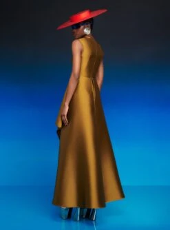 The Avena Jumpsuit In Gold -Solace Dress Shop 230309 SolaceLondon RS23 52 212 R1