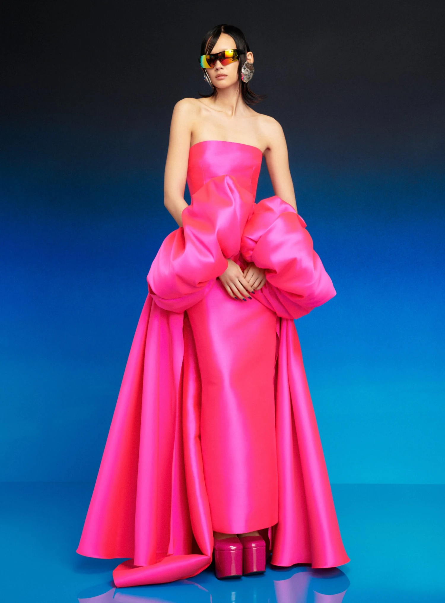 The Lea Maxi Dress In Hot Pink 3 The Lea Maxi Dress In Hot Pink