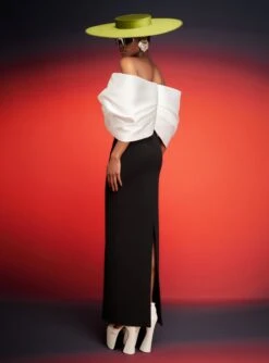 The Filippa Maxi Dress In Cream And Black -Solace Dress Shop 230309 SolaceLondon RS23 68 103 R1