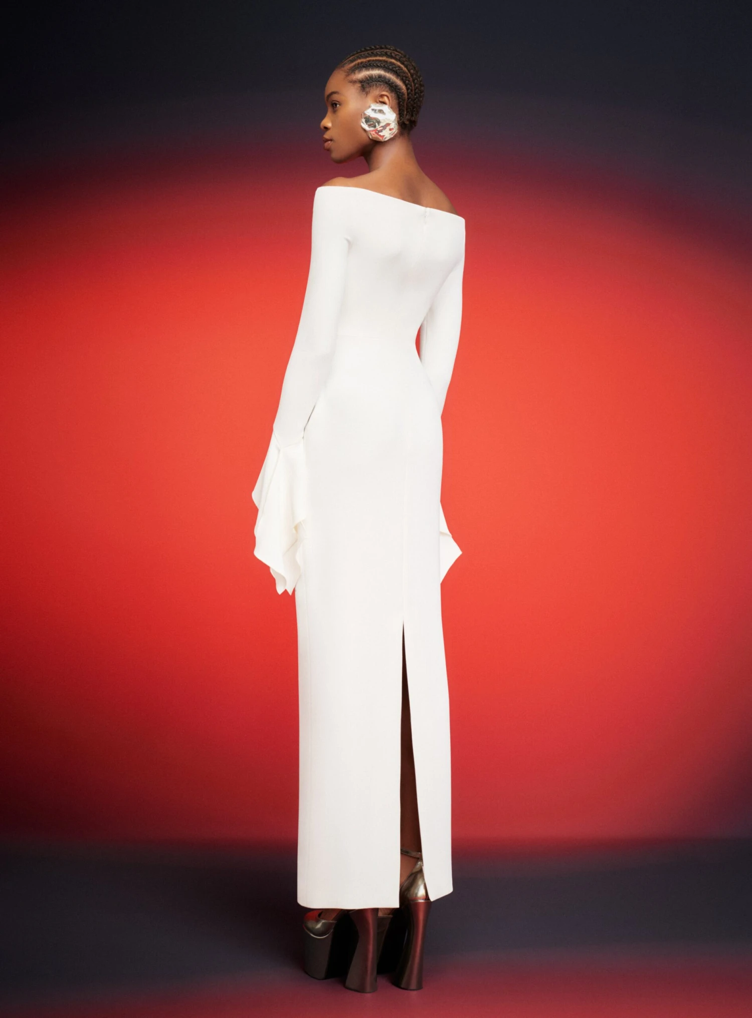 The Amalie Maxi Dress In Cream 5 The Amalie Maxi Dress In Cream - Image 3