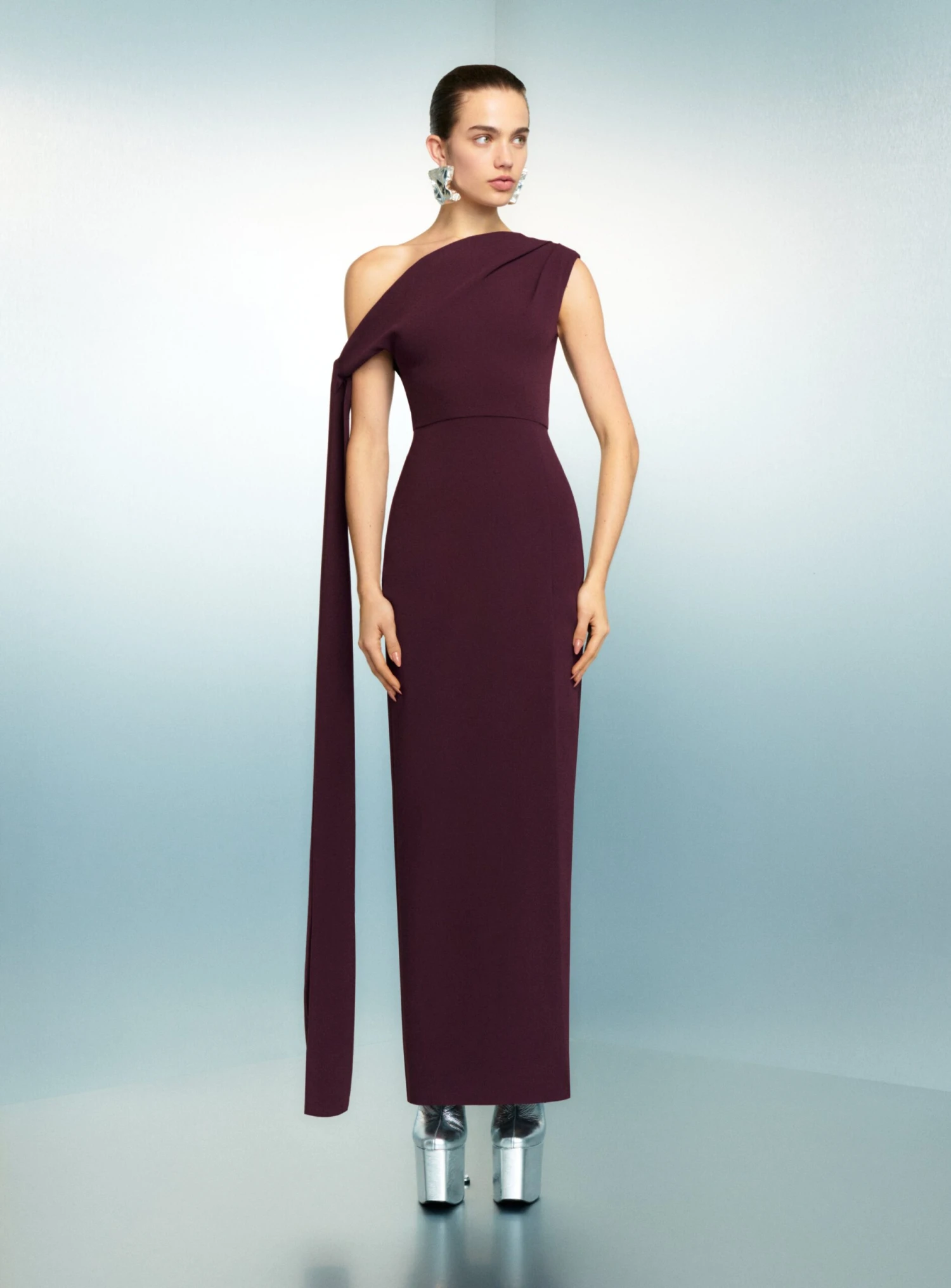 The Irina Maxi Dress In Raisin 4 The Irina Maxi Dress In Raisin - Image 2