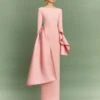 The Kiana Maxi Dress In Putty Pink -Solace Dress Shop 27 OS43007 KIANA MAXI DRESS PUTTY PINK 003 R1