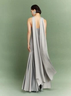 The Cece Maxi Dress In Pewter -Solace Dress Shop 29 OS43032 CECE MAXI DRESS PEWTER 049 R1