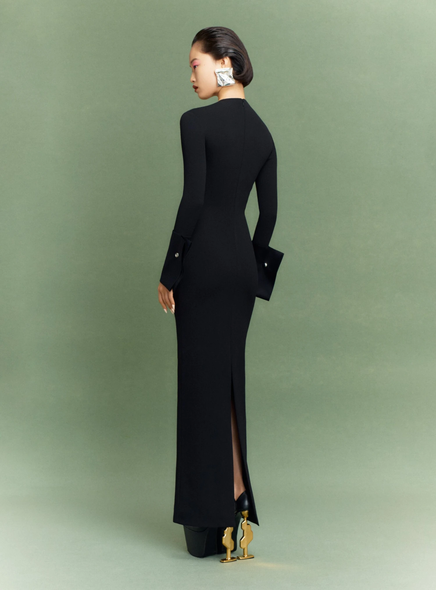 The Chloe Maxi Dress In Black 6 The Chloe Maxi Dress In Black - Image 4