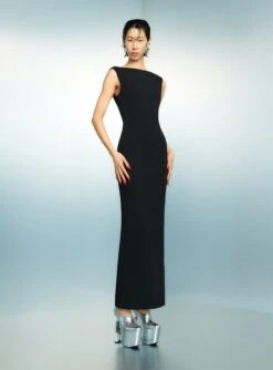 The Imogen Maxi Dress In Black 9 The Imogen Maxi Dress In Black -Solace Dress Shop 33 OS45002 IMOGEN MAXI DRESS BLACK 009 R1