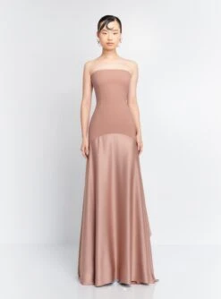 The Alessandra Maxi Dress In Cocoa