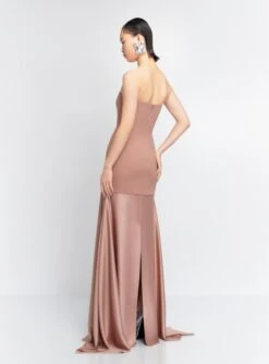 The Alessandra Maxi Dress In Cocoa -Solace Dress Shop 34 OS40024 ALESSANDRA MAXI DRESS COCOA 127 R1