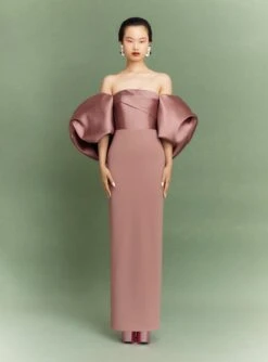 The Floris Maxi Dress In Cocoa