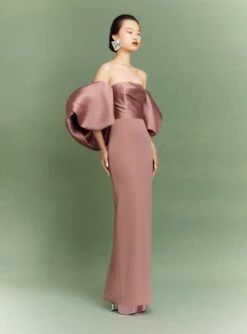 The Floris Maxi Dress In Cocoa -Solace Dress Shop 37 OS43018 FLORIS MAXI DRESS COCOA 023 R1