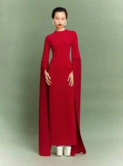 The Naomi Maxi Dress In Ruby -Solace Dress Shop 38 OS43012 NAOMI MAXI DRESS RUBY 012 R1