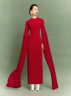 The Naomi Maxi Dress In Ruby -Solace Dress Shop 38 OS43012 NAOMI MAXI DRESS RUBY 035 R1