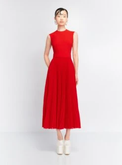 The Sophie Midi Dress In Red
