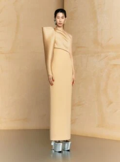 The Tally Maxi Dress In Caramel -Solace Dress Shop 3 OS45037 TALLY MAXI DRESS CARAMEL 017 R1